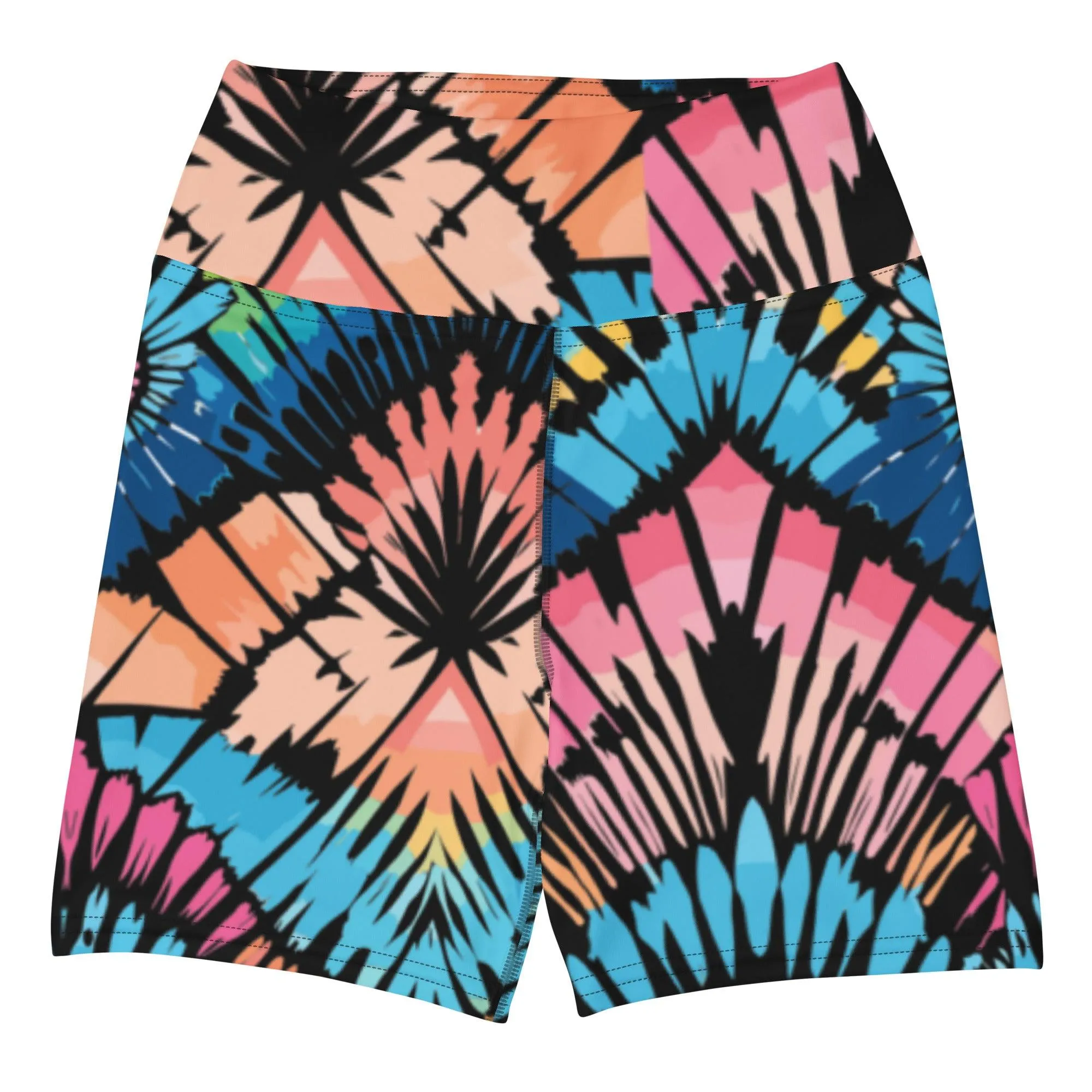 Tie-dye Yoga Shorts Peachy Saltwater