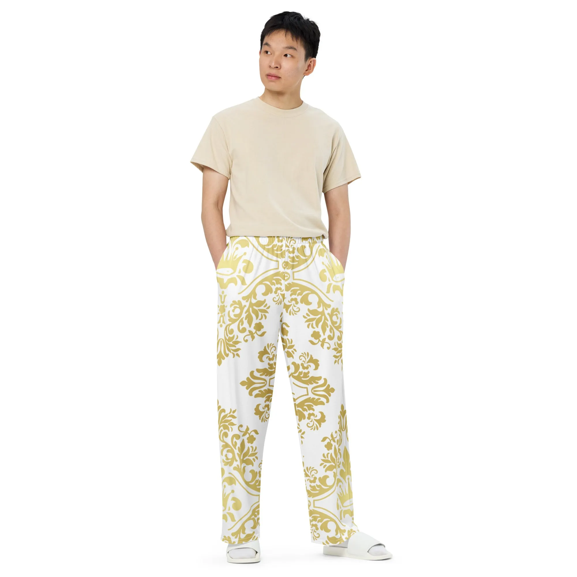 Unisex wide-leg pants