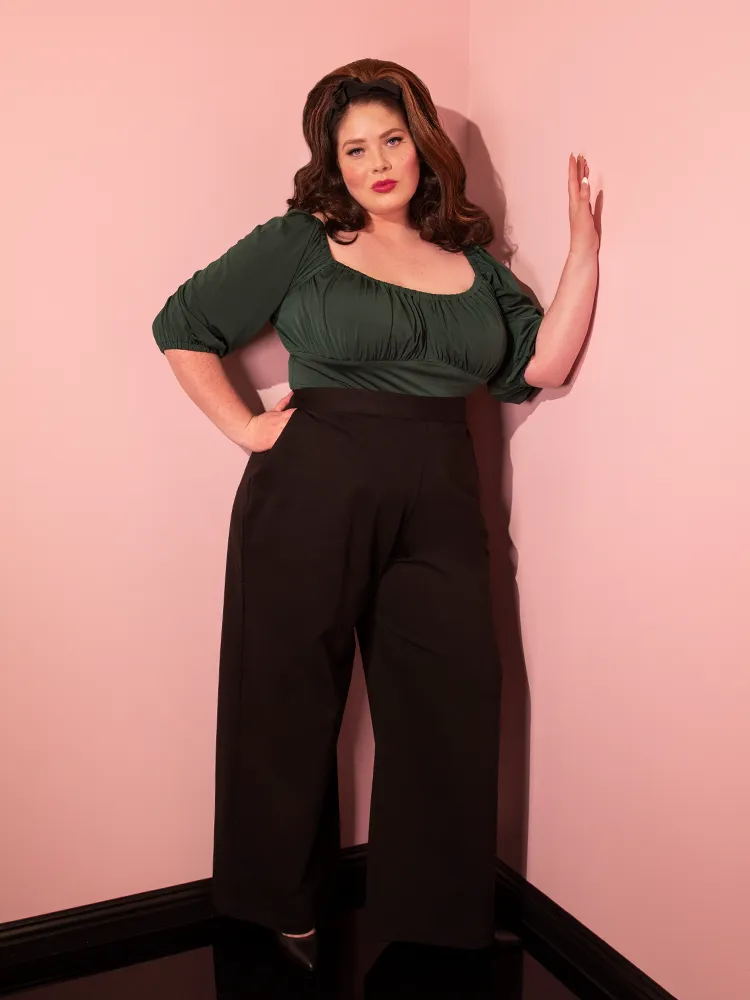 Vacation Pants in Black Ponte - Vixen by Micheline Pitt