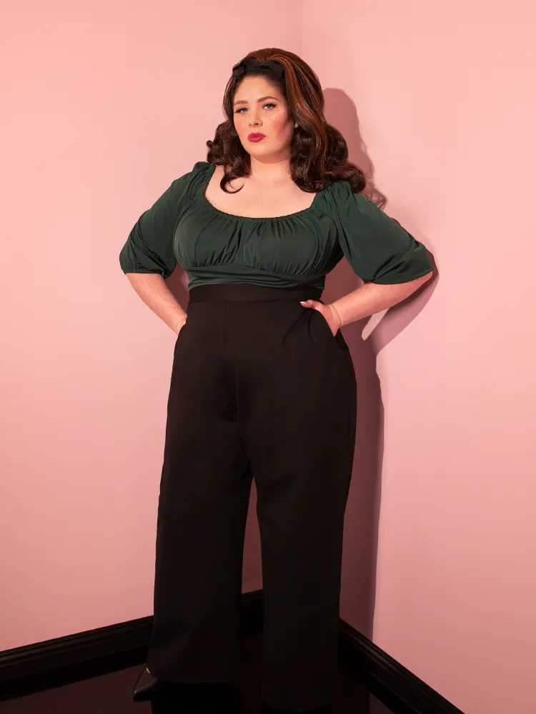 Vacation Pants in Black Ponte - Vixen by Micheline Pitt