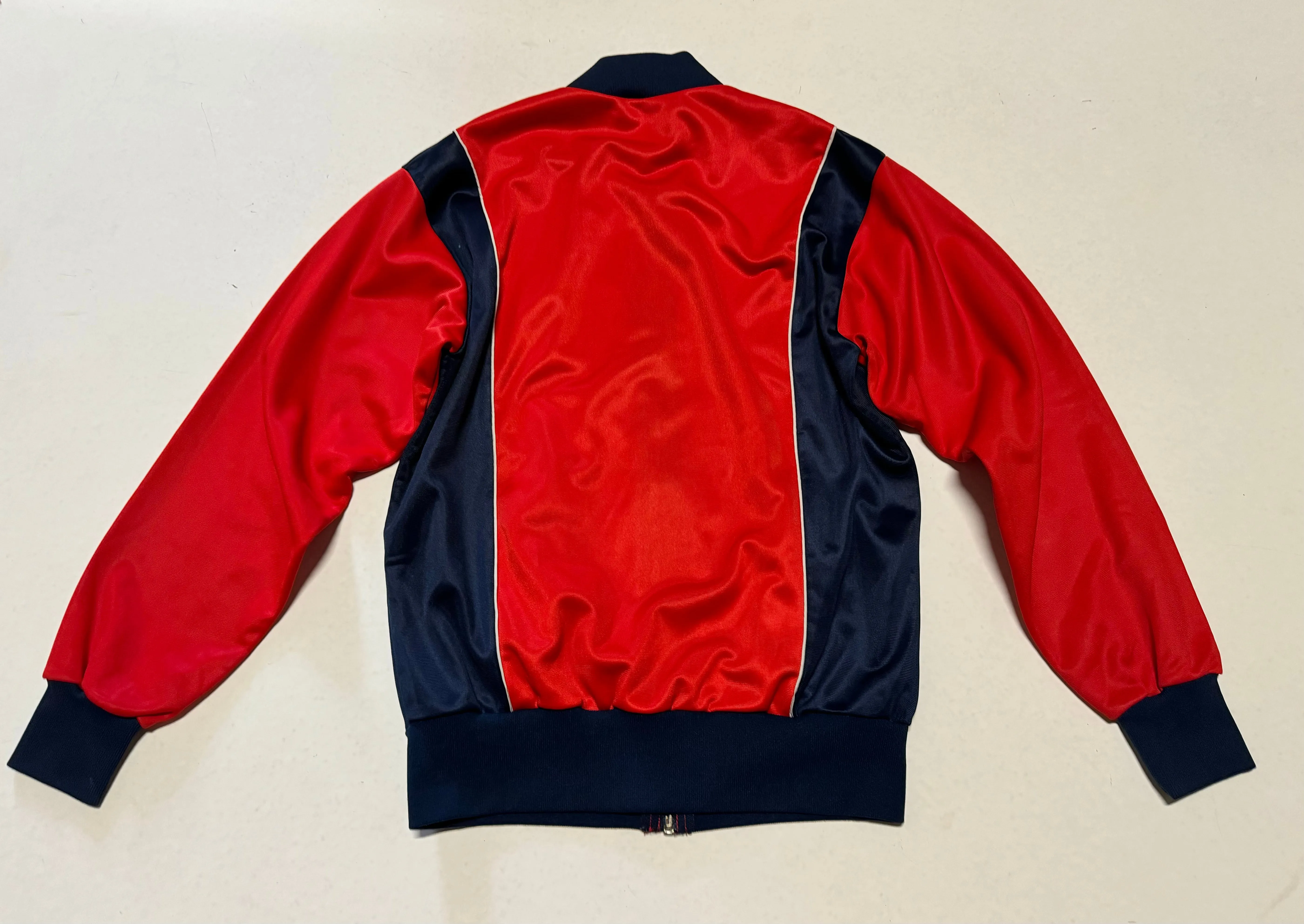 Vintage Red & Navy Sports Jacket -  (S)