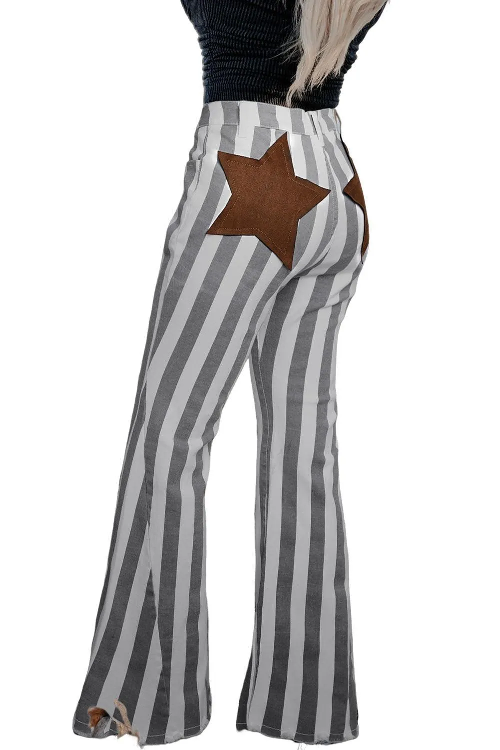 Western Girl Star Stripe Flare Jeans