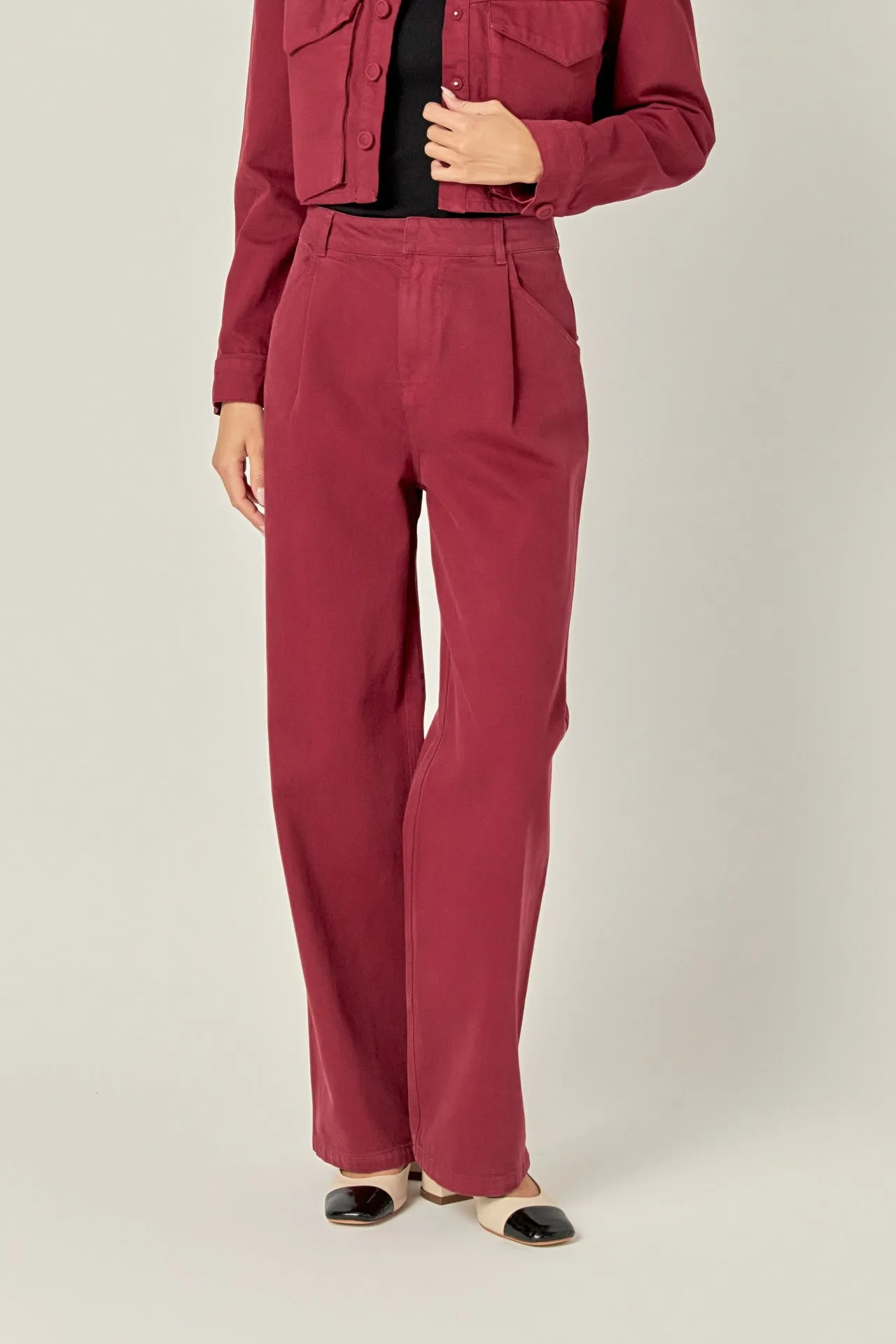 Wide Leg High Waisted Pants