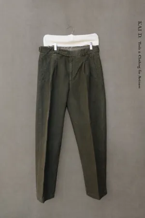 Wide Leg Matisse Pants - Olive Baby Moleskin - 30, 32, 34, 36