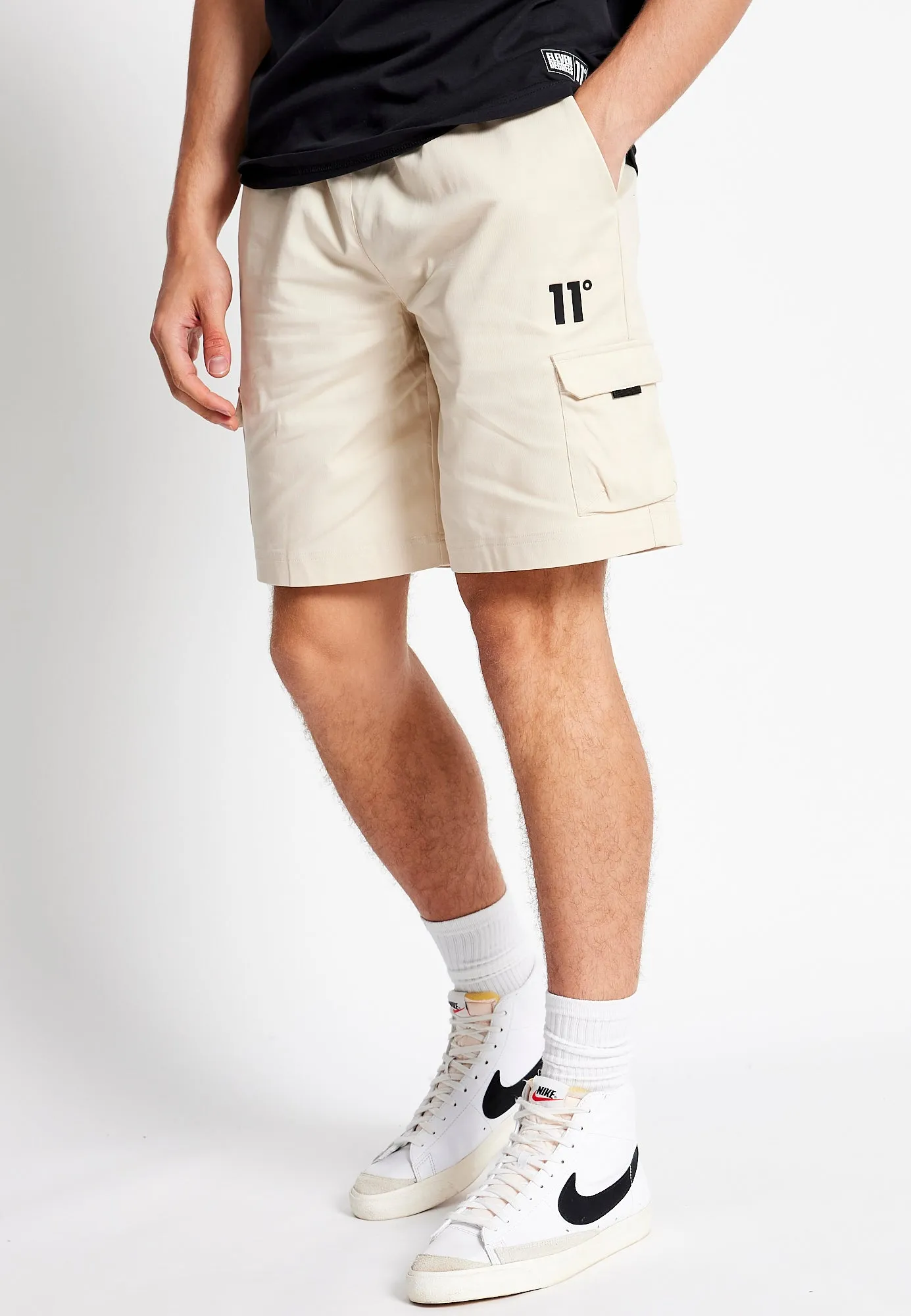 Woven Cargo Shorts - Stone